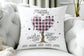 Beautiful tree personalized memorial pillows