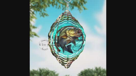 Fishing Camo Wind Spinner