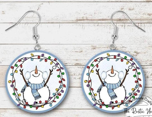 Cute Snowman Earrings