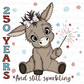 250 Years & Still Sparkling Patriotic Girl Donkey PNG | 4th of July Digital Download