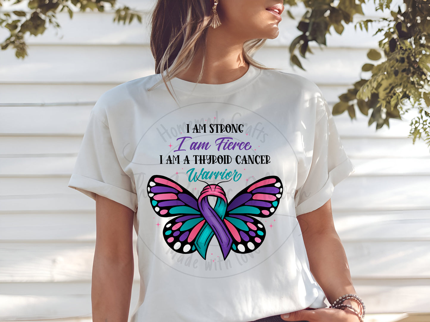 Unisex Awareness butterfly Warrior/Survivor T-shirt