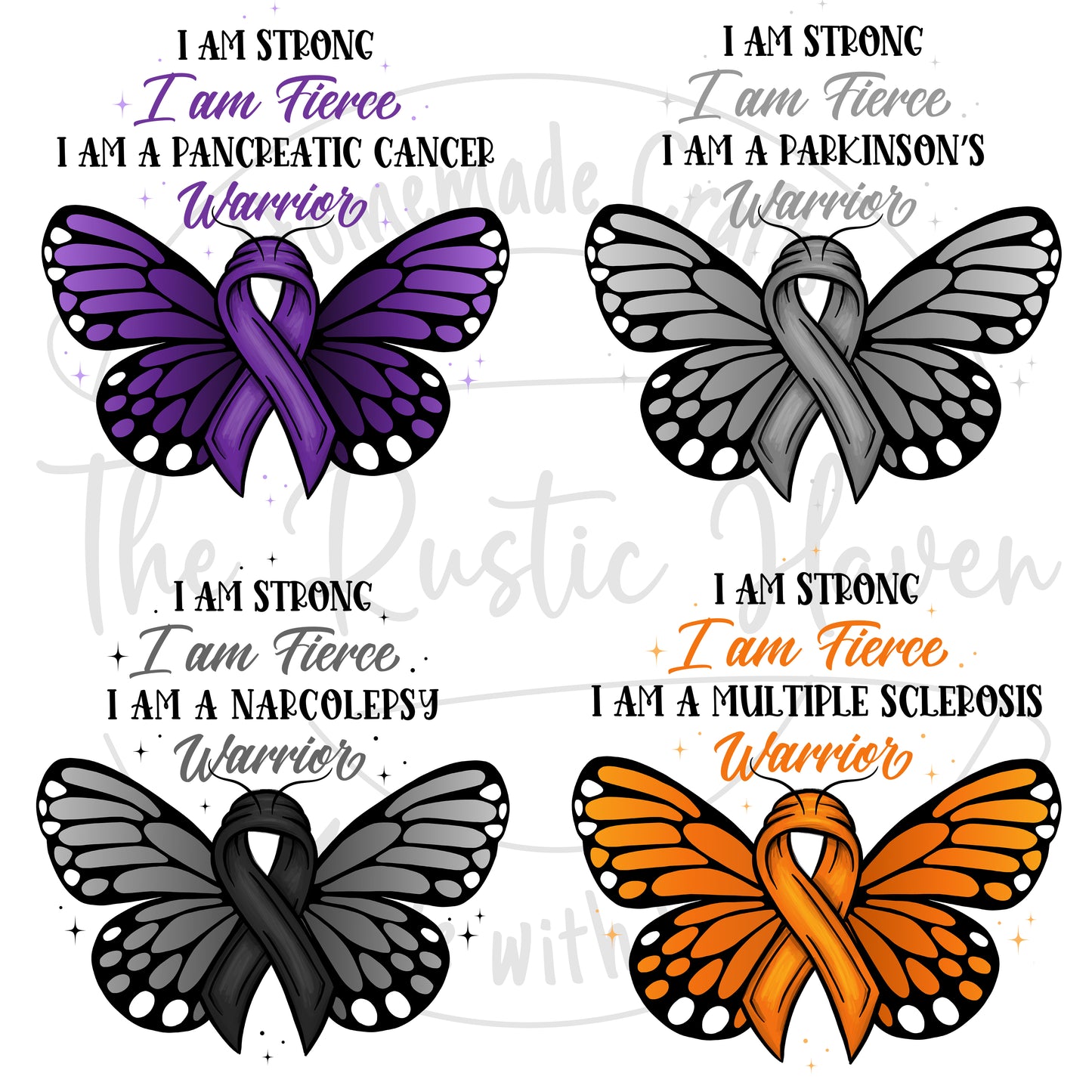 Awareness I am a Survivor/warrior Beautiful Butterfly Pillows