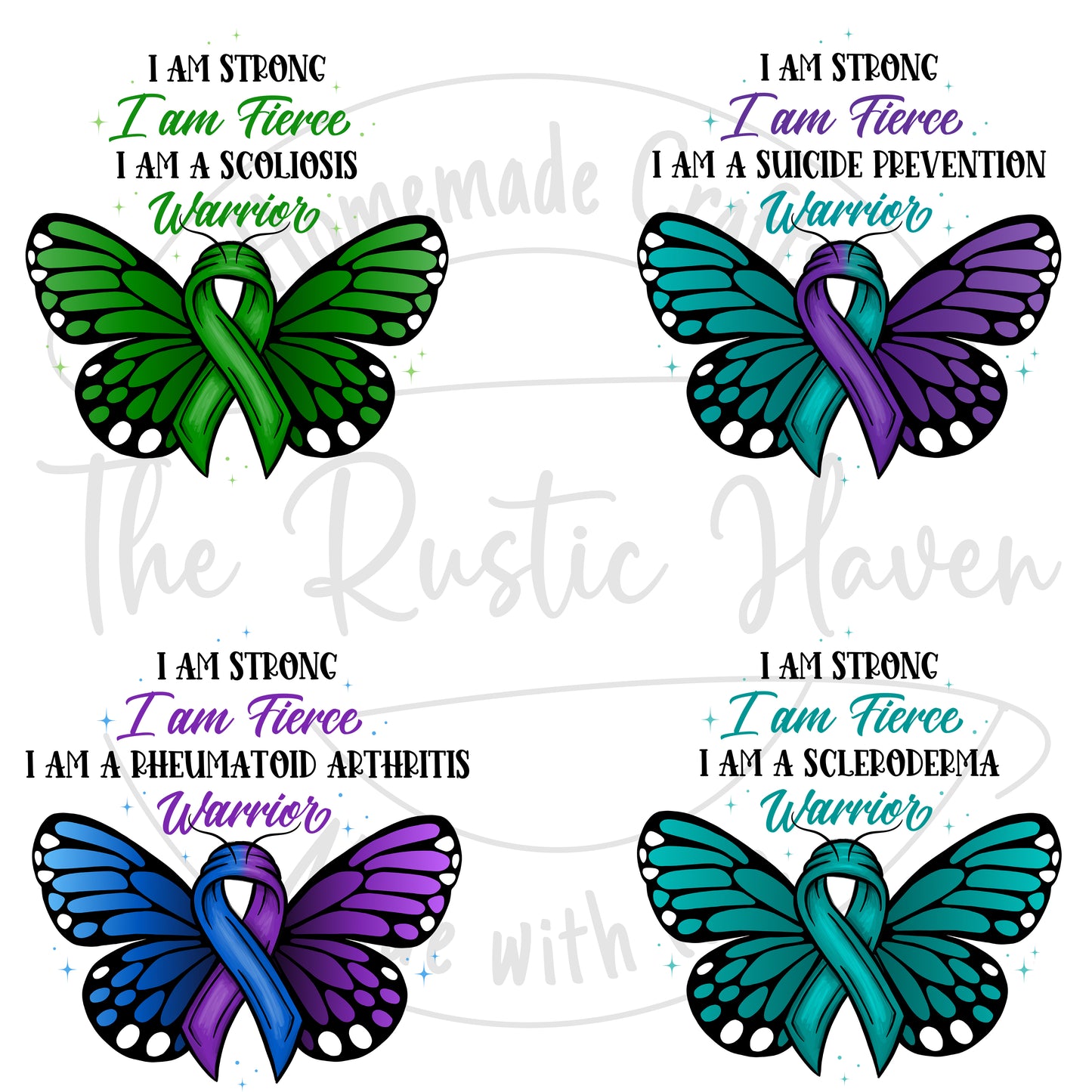 Awareness I am a Survivor/warrior Beautiful Butterfly Pillows