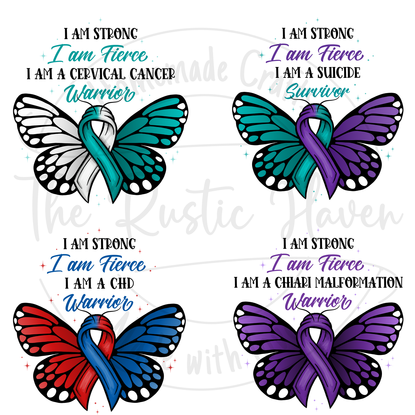 Awareness I am a Survivor/warrior Beautiful Butterfly Pillows