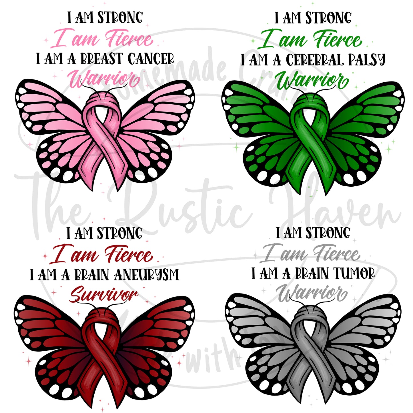 Awareness I am a Survivor/warrior Beautiful Butterfly Pillows