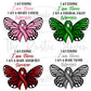 Beautiful Butterfly  Awareness warrior/survivor mug