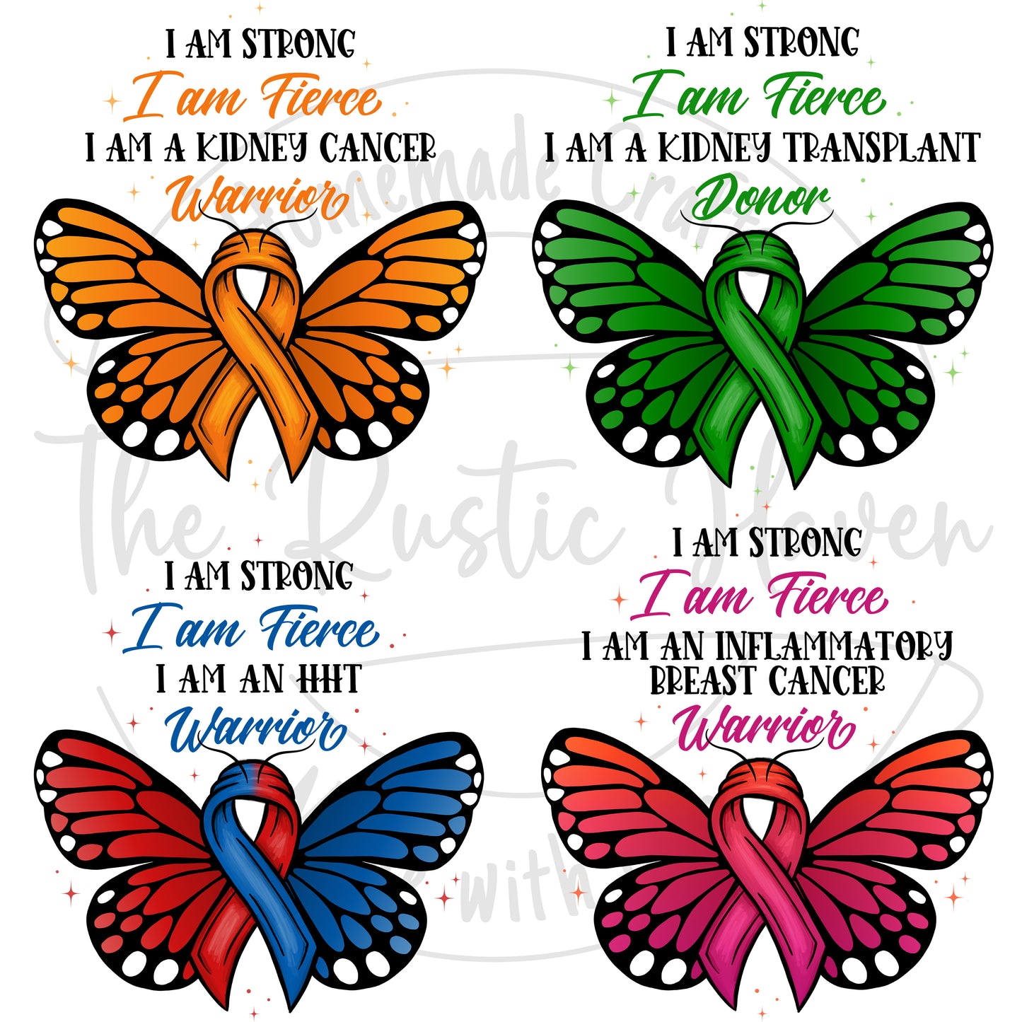 Awareness I am a Survivor/warrior Beautiful Butterfly Pillows