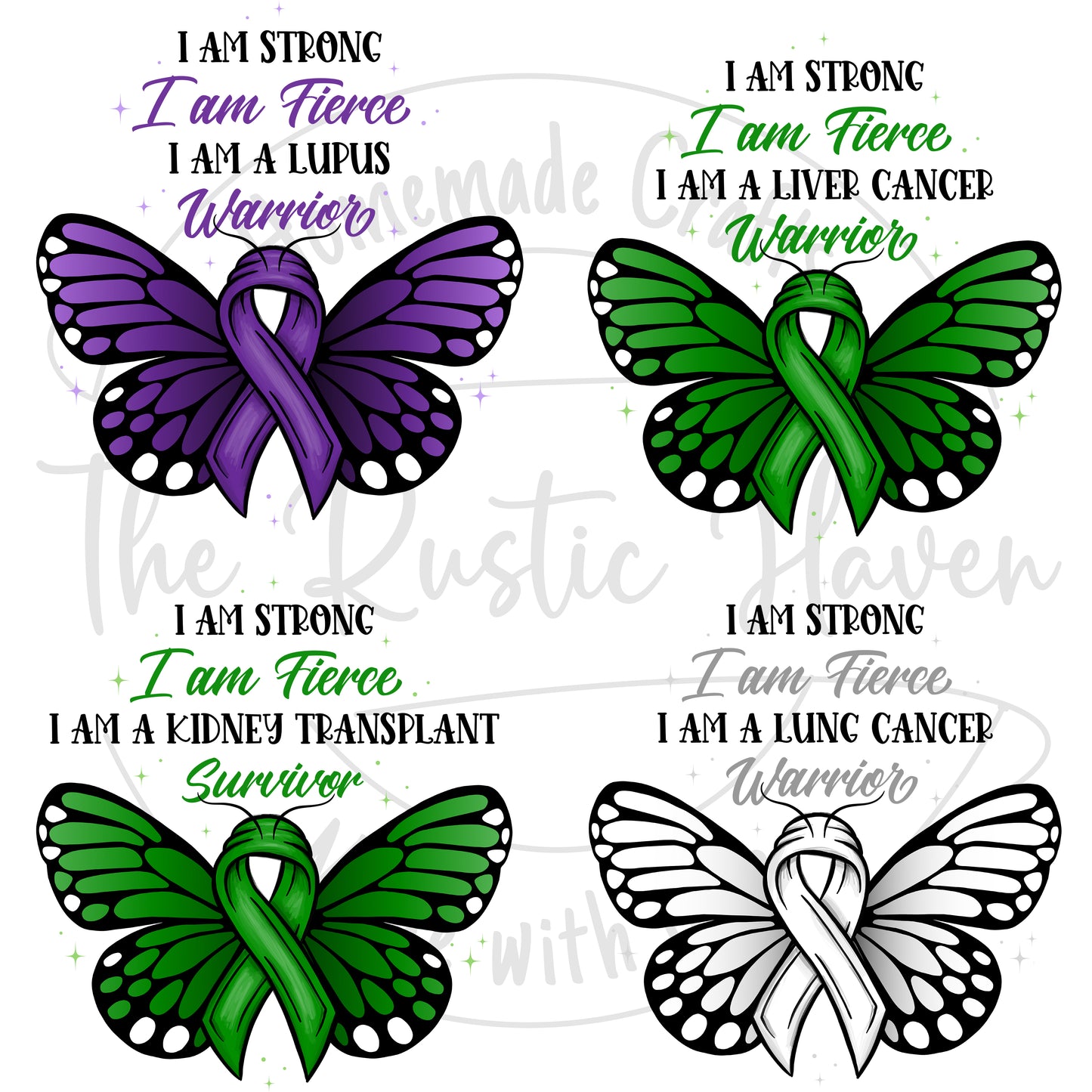 Awareness I am a Survivor/warrior Beautiful Butterfly Pillows