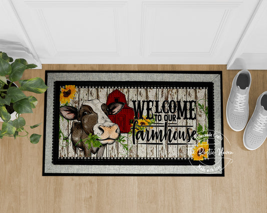 Welcome to our farmhouse Door Mat