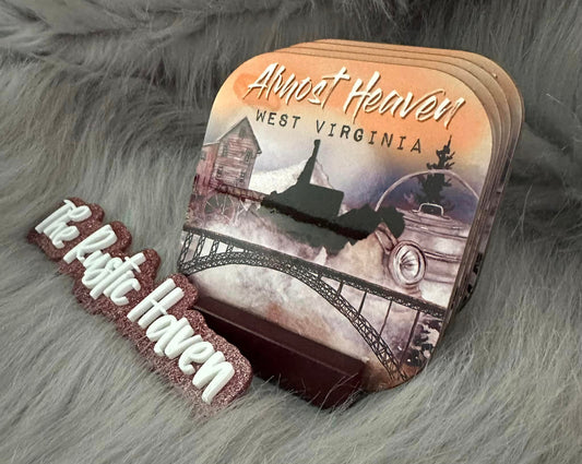 West Virginia Coaster set